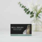 Iridescent Labradorite Crystals and Minerals Visitekaartje (Staand voorkant)