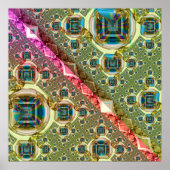 Iridescent Lens Patroon Poster (Voorkant)