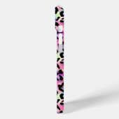 Iridescent Leopard Print Monogrammed Case-Mate iPhone Case (Achterkant / Links)