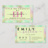 Iridescent Leopard Professional Visitekaartje (Voorkant / Achterkant)