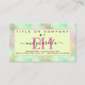 Iridescent Leopard Professional Visitekaartje (Voorkant)