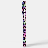 Iridescent Luipaardprint met Monogram Case-Mate iPhone Case (Achterkant / Links)