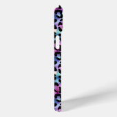 Iridescent Luipaardprint Monogram Case-Mate iPhone Case (Achterkant / Rechts)