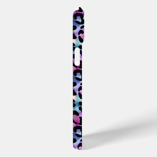 Iridescent Luipaardprint Monogram Case-Mate iPhone Case (Achterkant / Rechts)