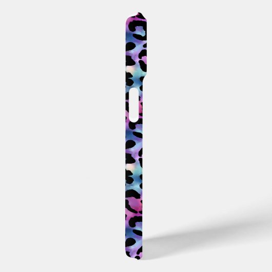 Iridescent Luipaardprint Monogram Case-Mate iPhone Case (Achterkant / Rechts)