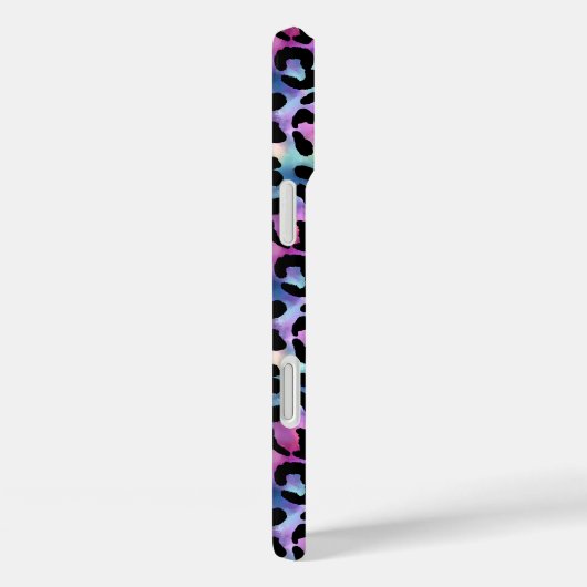 Iridescent Luipaardprint Monogram Case-Mate iPhone Case (Achterkant / Rechts)