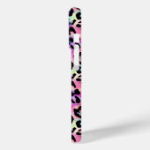 Iridescent Luipaardprint Monogram Case-Mate iPhone Case (Achterkant / Links)