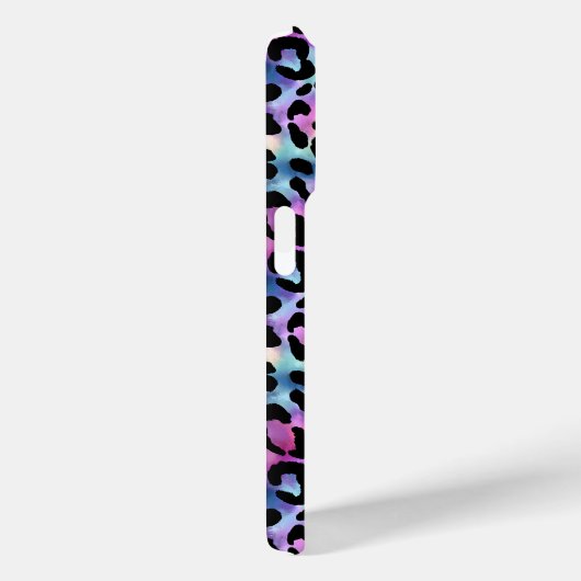 Iridescent Luipaardprint Monogram Case-Mate iPhone Case (Achterkant / Rechts)