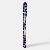 Iridescent Luipaardprint Monogram Case-Mate iPhone Case (Achterkant / Rechts)