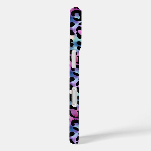 Iridescent Luipaardprint Monogram Case-Mate iPhone Case (Achterkant / Rechts)