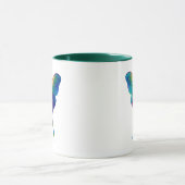 Iridescent Luna Moth Coffee Mug | Colorful Fantasy Mok (Midden)
