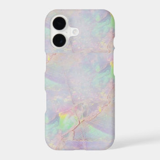 Iridescent marmer mermaid stone iPhone case