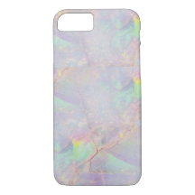 Iridescent marmer mermaid stone iPhone case