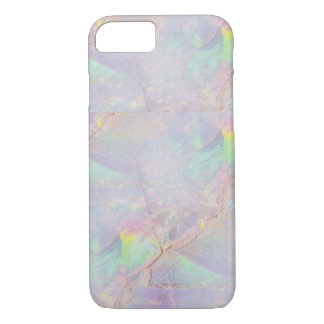 Iridescent marmer mermaid stone iPhone case
