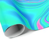 Iridescent marmering holografische textuur in leve cadeaupapier (Rol Hoek)