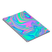 Iridescent marmering holografische textuur in leve notitieboek (Rechterzijde)