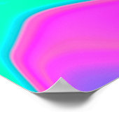 Iridescent marmering holografische textuur in leve poster (Hoek)