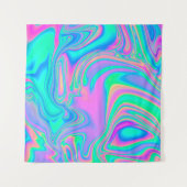 Iridescent marmering holografische textuur in leve wandkleed (Voorkant (horizontaal))