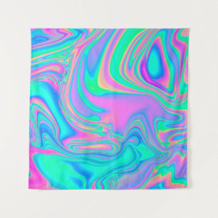 Iridescent marmering holografische textuur in leve wandkleed