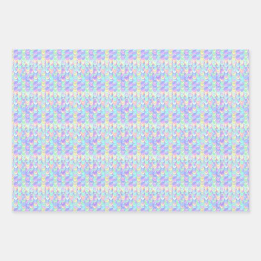 Iridescent Mermaid Scale Inpakpapier Vel (Voorkant)