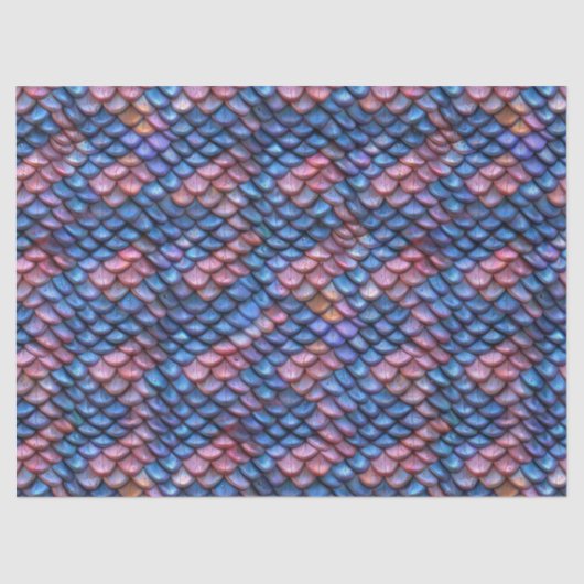 Iridescent Mermaid Scales – 10 lb, 17 "x23" Tissuepapier (Voorkant)