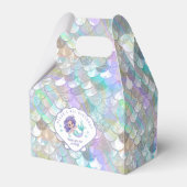 Iridescent Mermaid Scales Clam Shell V1 ID1144 Bedankdoosjes (Voorkant Zijde)