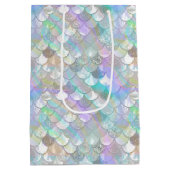 Iridescent Mermaid Scales Clam Shell V1 ID1144 Medium Cadeauzakje (Achterkant)