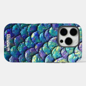 Iridescent Mermaid Scales Fantasy Achtergrond Case-Mate iPhone Case (Achterkant (horizontaal))