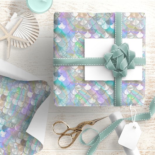Iridescent Mermaid Scales ID1144 Cadeaupapier