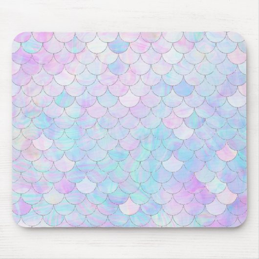 Iridescent Mermaid Scales Muismat (Voorkant)