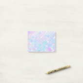 Iridescent Mermaid Scales Post-it® Notes (Op bureau)