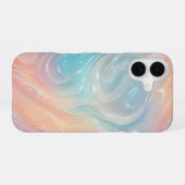 Iridescent Mermaid Waves Phone Case iPhone 16 Hoesje (Achterkant horizontaal)