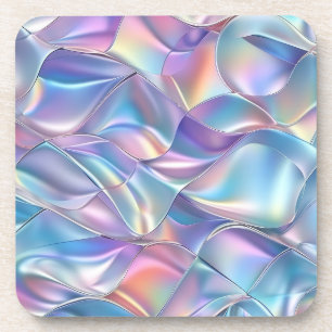 Iridescent Metaal 6 Geometrisch Bier Onderzetter