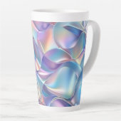 Iridescent Metaal 6 Geometrisch Latte Mok (Rechterhoek)