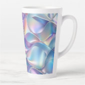 Iridescent Metaal 6 Geometrisch Latte Mok (Rechts)