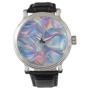 Iridescent Metallic 6 geometrisch Horloge
