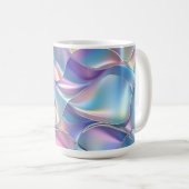 Iridescent Metallic 6 geometrisch Koffiemok (Voorkant rechts)