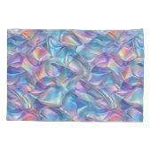 Iridescent Metallic 6 geometrisch Kussensloop (Achterkant-Links)