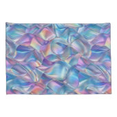 Iridescent Metallic 6 geometrisch Kussensloop (Achterkant-Rechts)