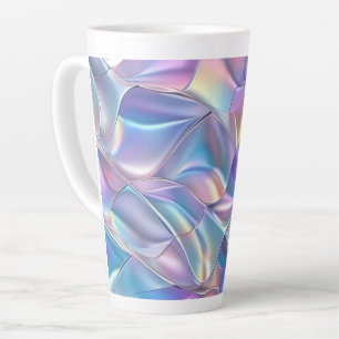 Iridescent Metallic 6 geometrisch Latte Mok