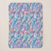 Iridescent Metallic 6 geometrisch Sherpa Deken (Voorkant)