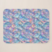 Iridescent Metallic 6 geometrisch Sherpa Deken (Voorkant (horizontaal))