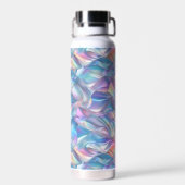 Iridescent Metallic 6 geometrisch Waterfles (Achterkant)