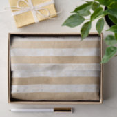 Iridescent Metallic Gold Grunge Stripe Patroon Tissuepapier (Geschenk)