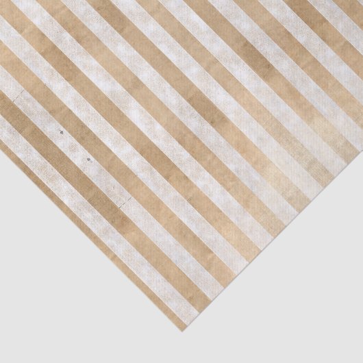 Iridescent Metallic Gold Grunge Stripe Patroon Tissuepapier (Detail)