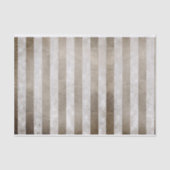 Iridescent Metallic Grunge Stripe Pattern Taupe Tissuepapier (Voorkant)