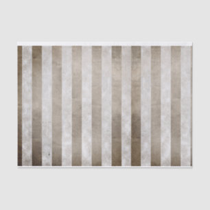Iridescent Metallic Grunge Stripe Pattern Taupe Tissuepapier