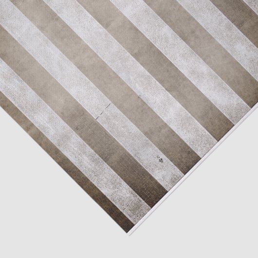 Iridescent Metallic Grunge Stripe Pattern Taupe Tissuepapier (Detail)