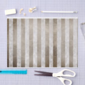 Iridescent Metallic Grunge Stripe Pattern Taupe Tissuepapier (Craft)