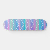 Iridescent Modern Girly Pink Blue Specialized Ska Persoonlijk Skateboard (Horizontaal)